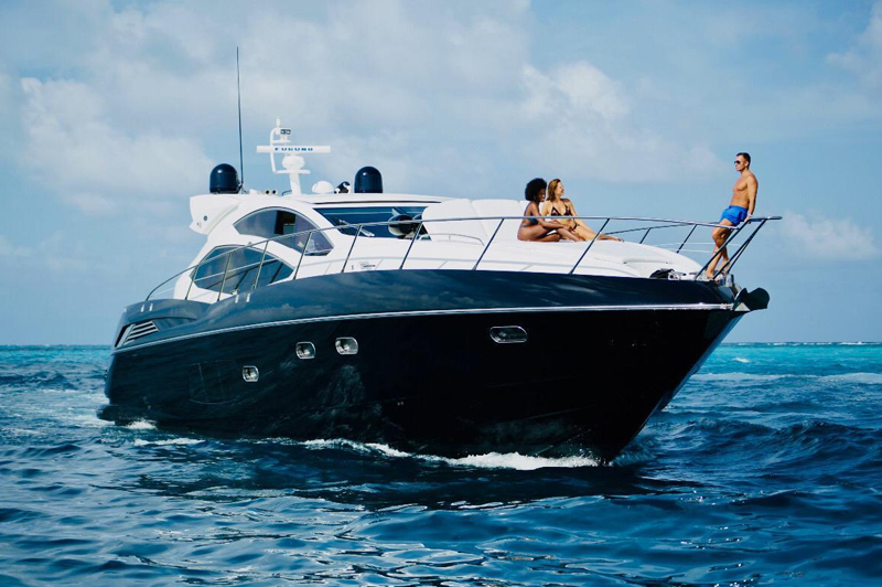 66' Sunseeker Predator Turks & Caicos Islands yacht charters  luxury boat rentals